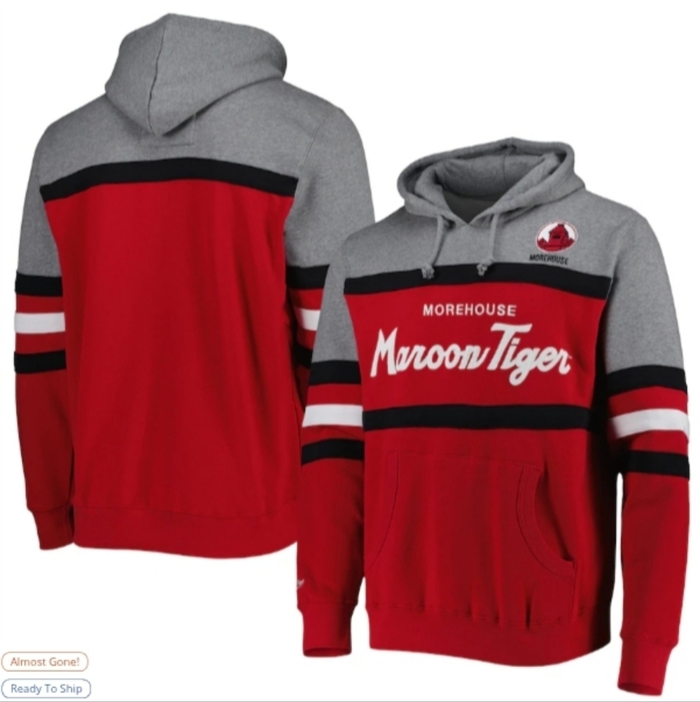 New Mitchell & Ness Morehouse College Marion Tigers Head Coach Hoody
